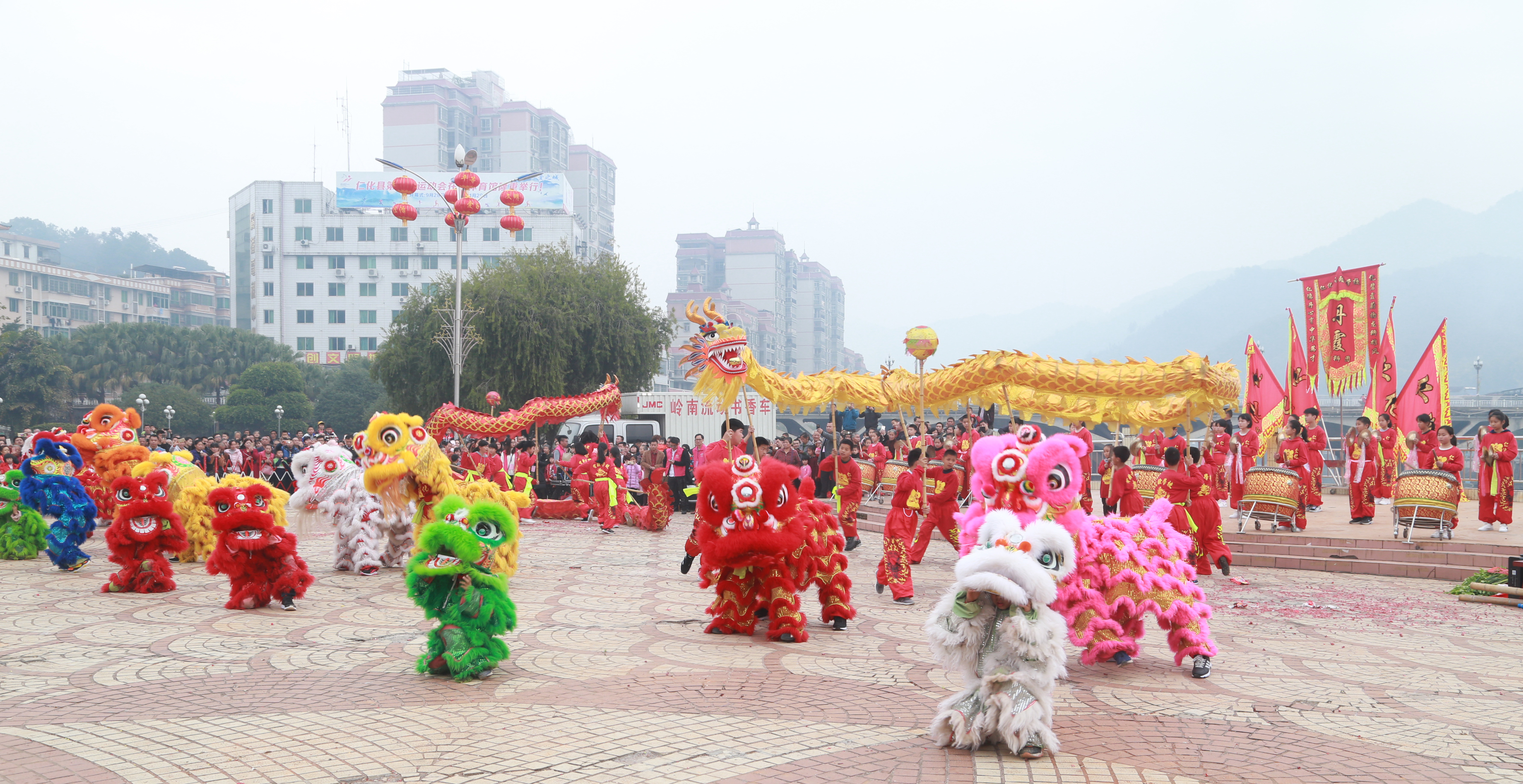舞龙舞狮闹新春?欢天喜地迎新年